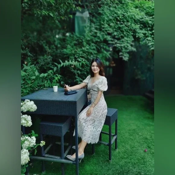 Self-Portrait Camellia Dress Size 2 In Excellent Condition - Picture 4 of 9